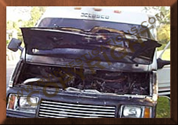 camper engine fire